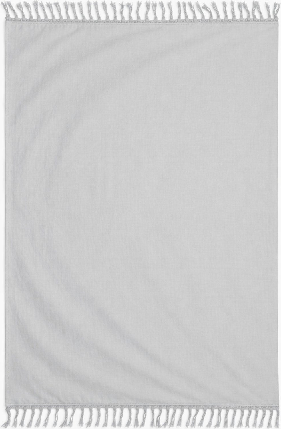 Gray sarong with fringe