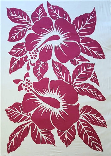 Two Purple Hibiscus Flowers Sarong By AllSarongs