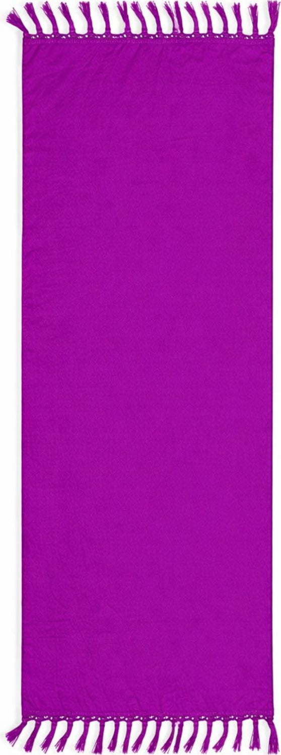 Purple sarong with fringe - half size