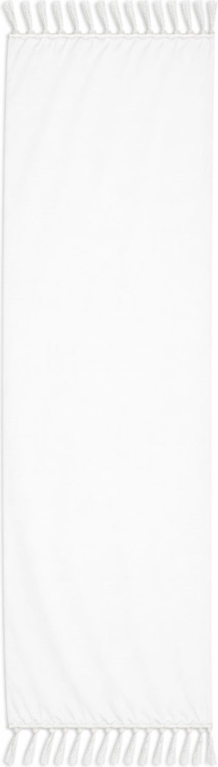 White horizontal sarongs on a white background