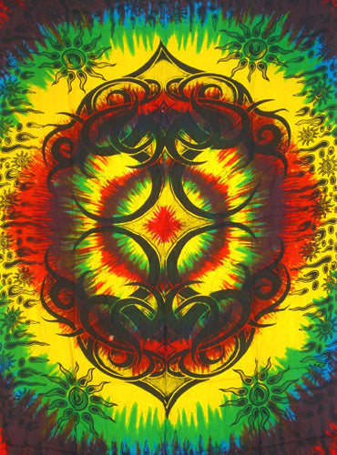 Reggae Sarong - Tied Dye Celtic Reggae By AllSarongs