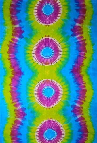 Tie Dye Sarong with Three Circles By AllSarongs